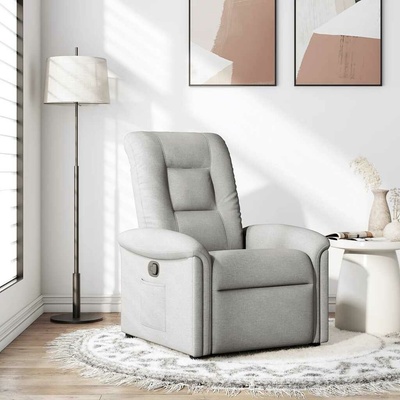 vidaXL 4015689 Polohovací obláčkově šedá textil
