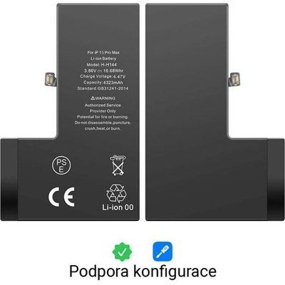 Baterie iPhone 15 Pro Max - podpora konfigurace - originál BMS BT0168