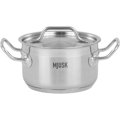 MJUSK Střední hrnec o objemu 1,9 l a průměru 160 mm s poklicí z nerezové oceli 21609