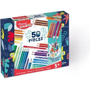 Maped creativ Комплект за оцветяване с поставка за писалка, 50 части, maped creativ 907037 (907037)