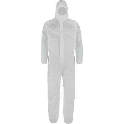 DYKENO bocoro 013-k15 / Защитен костюм за еднократна употреба - бял l (013-k15-l)