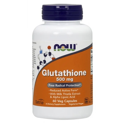 NOW НАУ ФУДС L-ГЛУТАТИОН КАПСУЛИ 500mg 60/NOW GLUTATHIONE 500 MG 60 VCAPS