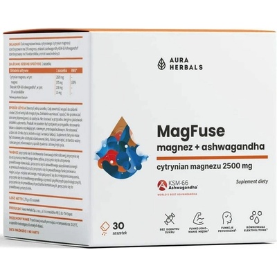 Aura Herbals MagFuse lesné plody 30 sáčkov