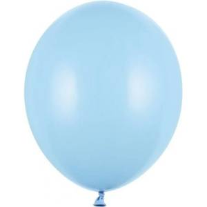 Party Deco Латексов Балон Пастел, Бебешко Синьо - 30 см (sb14p-011)
