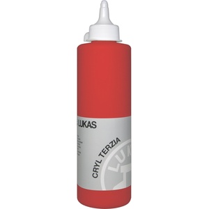 LUKAS Cryl Terzia Plastic Bottle АКРИЛНА боя 500 ml Cadmium Red Light Hue 1 бр (748720500)