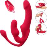 You2Toys Strapless Strap-on Triple Teaser RC Red