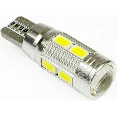 Interlook Auto LED žárovka W5W T10 10 SMD 5630 CAN BUS s čočkou