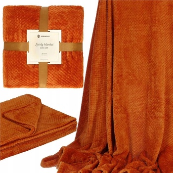 Springos polyester Deka oranžová 200x220
