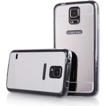 Samsung Луксозен силиконов калъф Mirror с огледален ефект в сребристо за SamsungG900 Galaxy S5 (SCMirrorSGS5Silver)