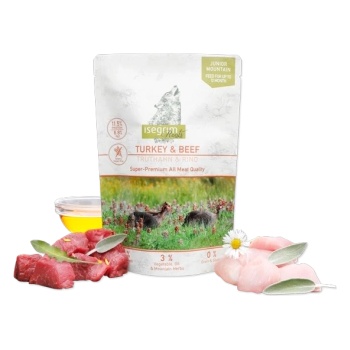 Image 1 of isegrim пауч джуниър с пуйка и говеждо 410гр