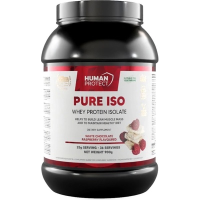Human Protect Pure Iso | Whey Protein Isolate [900 грама] Бял шоколад с малини