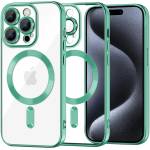 Techsuit Калъф за iPhone 15 Pro - Luxury Crystal MagSafe - Light Green (KF2324646)