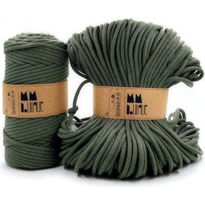 MMboutique bavlněná šňůra 6mm Khaki green Varianta návinu: Přadeno
