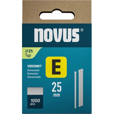 NOVUS klince typ E, J/25 mm, 1000 ks