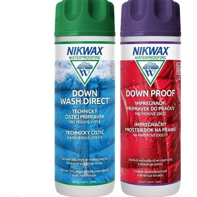 Nikwax Twin Pack Down Wash Direct / Down Proof 600 ml