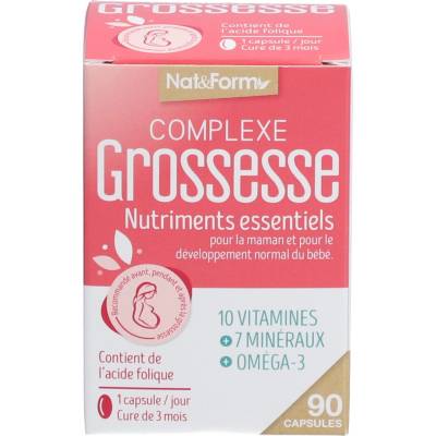 Nat&Form Complexe Grossesse Комплекс за бременни, 90 капсули, Nat&Form (026598 (GROSS_90))