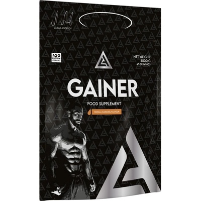 Lazar Angelov Nutrition LA Gainer | High-Protein Mass Gainer with Creatine & Men's Herbal Complex [6800 грама] Ванилия с карамел
