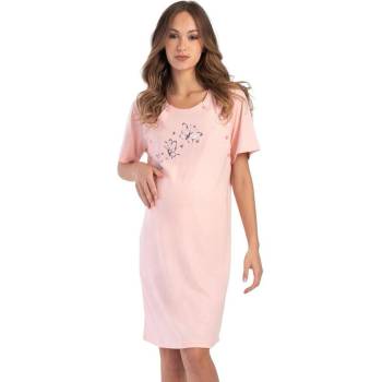 Нощница за кърмачки в розов цвят с пеперуди