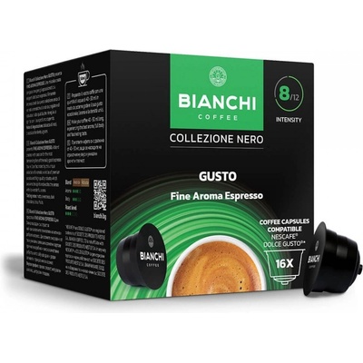 Bianchi Collezione Nero Gusto Fine Aroma 16 бр. капсули система Dolce Gusto