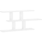 vidaXL Стенен рафт Бяло 100 x 17 x 45, 5 см Инженерна дървесина (8015112)