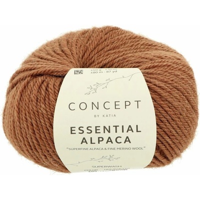 Concept by Katia Essential Alpaca 100 hnedo oranžová