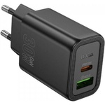 hoco. Зарядно устройство за електрическата мрежа Hoco 20W PD N63