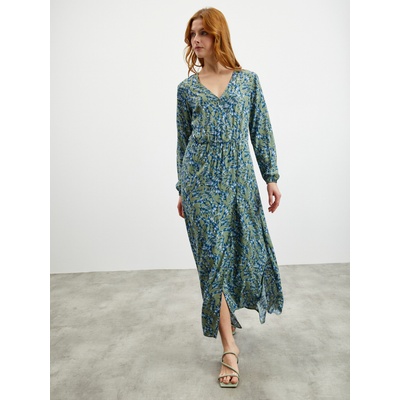 ZOOT. lab Синьо-зелена дамска шарена дълга рокля ZOOT. lab Eliane ZOOT. lab | Zelen | ЖЕНИ | XS