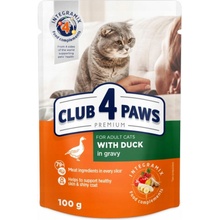 CLUB 4 PAWS Premium With duck in gravy For adult cats 24 x 100 g