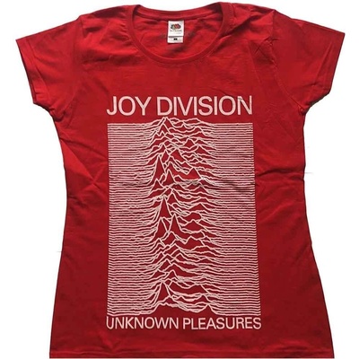 Joy Division Unknown Pleasures Red S Дамски Риза (JDTS04LR01)