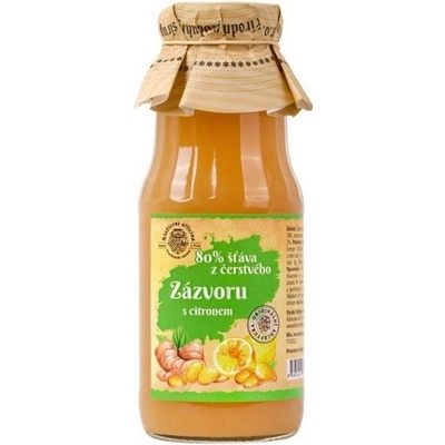 Šťáva z čerstvého zázvoru s citronem 300 g