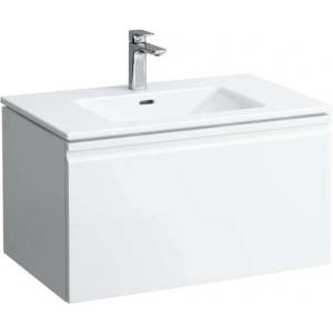 Laufen Pro S - Шкафче с умивалник, 80x50 см, 1 чекмедже, матово бяло H8609634631041 (H8609634631041)