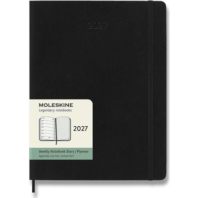 Moleskine B5 týdenní 2027 černý