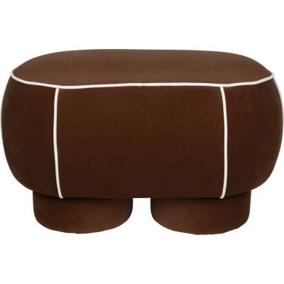 White Label Living Taburet Marina M 77,5 cm červený