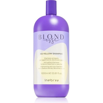 Inebrya BLONDesse No-Yellow Shampoo šampón neutralizujúci žlté tóny pre blond a šedivé vlasy 1000 ml