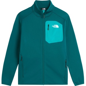 The North Face Мъжко поларено яке The North Face Crest Full Zip Fleece jacket - Pacific Teal / TNF Black - размер XL (005-5397-0914)
