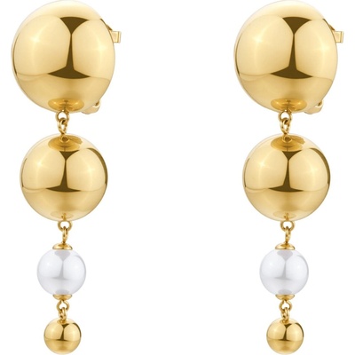 Brosway Štýlové dlhé náušnice so syntetickou perlou Perfect BPC61