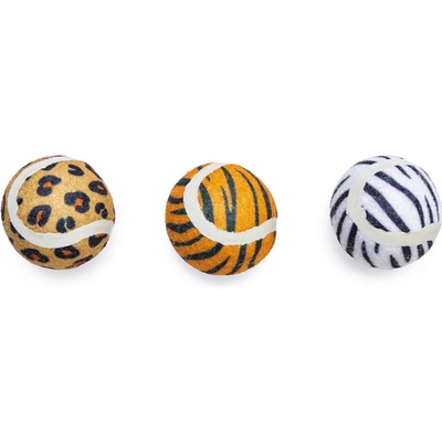 Beeztees loptičky s dizajnom džungle 3 x 4,5 cm