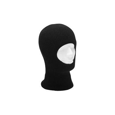 balaclava pletená s jedním otvorem černá