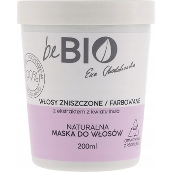 BeBio Ewa Chodakowska prírodná maska pre poškodené a farbené vlasy 200 ml