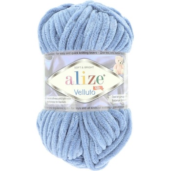 Alize Velluto 374 modrá