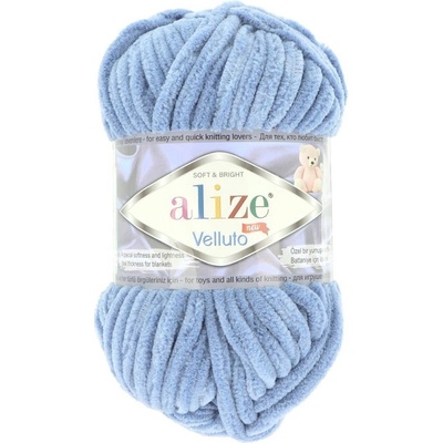 Alize Velluto 374 modrá