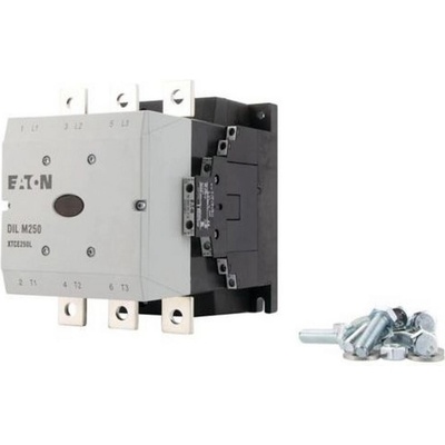 Eaton Контактор EATON DILM250/22(RA250), 208201 - 380 V 400 V 132 kW, 2 N/O, 2 NC, RA 250: 110 - 250 V 40 - 60 Hz/110 - 350 V DC, AC и DC работа, Винтова връзка (208201)