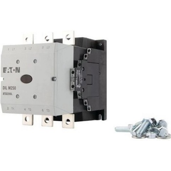 Eaton Контактор EATON DILM250/22(RA250), 208201 - 380 V 400 V 132 kW, 2 N/O, 2 NC, RA 250: 110 - 250 V 40 - 60 Hz/110 - 350 V DC, AC и DC работа, Винтова връзка (208201)