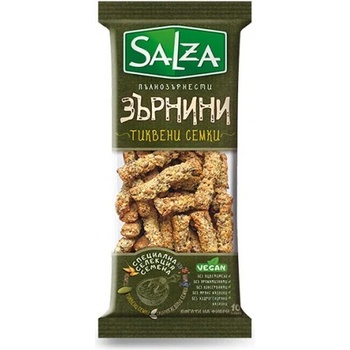 Пълнозърнести Зърнини с тиквени семки Salza 180гр