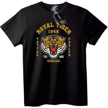 NOONEBRAND Тениска Кралски тигър 1948 - S, Black