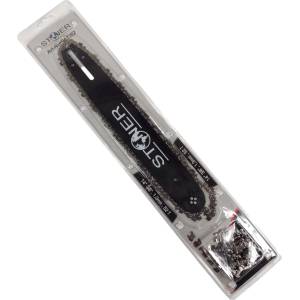 SILVER Шина 14" 3/8 1, 3 мм 52 звена с 2 вериги за моторен трион 67597 (s12382)