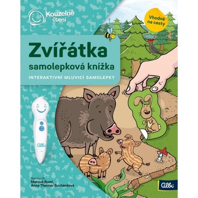 Albi Kúzelné čítanie Samolepková knižka Zvieratká