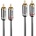 Lindy Кабел Lindy LNY-35348, от 2x RCA чинч(m) към 2x RCA чинч(m), 5m, сив (LNY-35348)