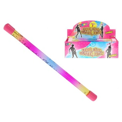 Hůlka flitrová pro roztleskávačky 31 cm s tekutinou