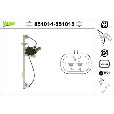 Mechanizmus zdvíhania okna VALEO 851014